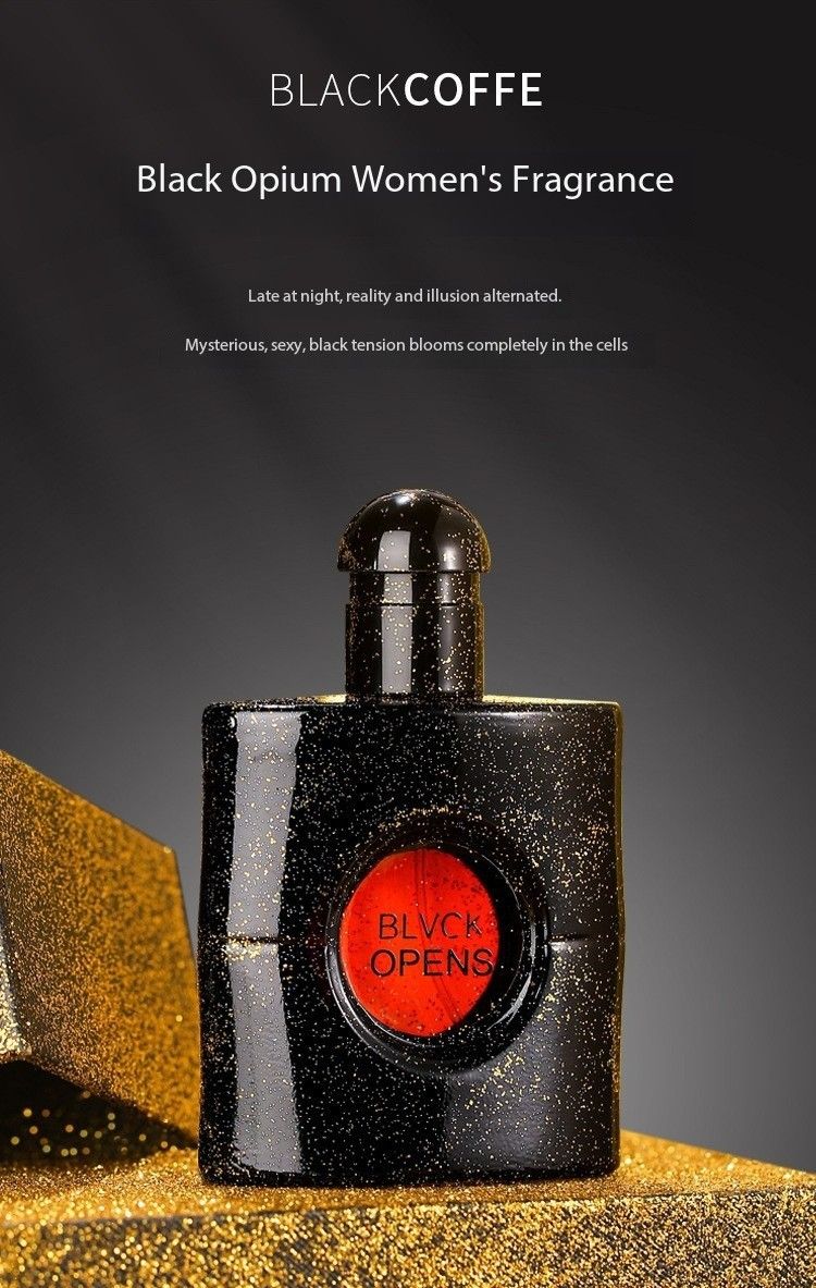 Small Town Yixiang Black Opium Perfume, Black Coffee Women's Perfume, Long-lasting Light Scent Perfume for Students, Foreign Trade Perfume, Perfume for Internet Celebrity Live Broadcast