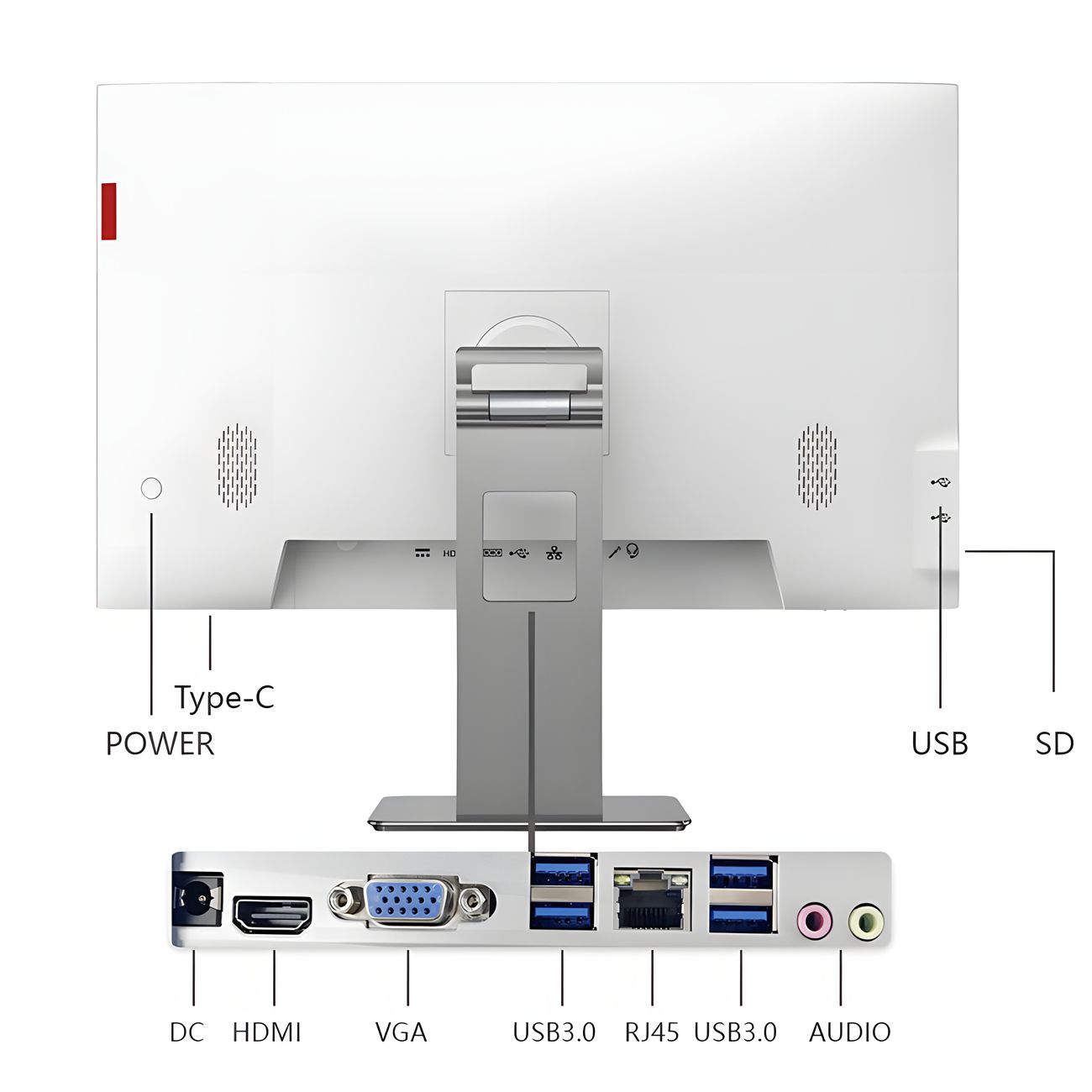 PC all-in-one 24-inch 2K HD 27-inch IPS screen Core I5 office computer computer assembly