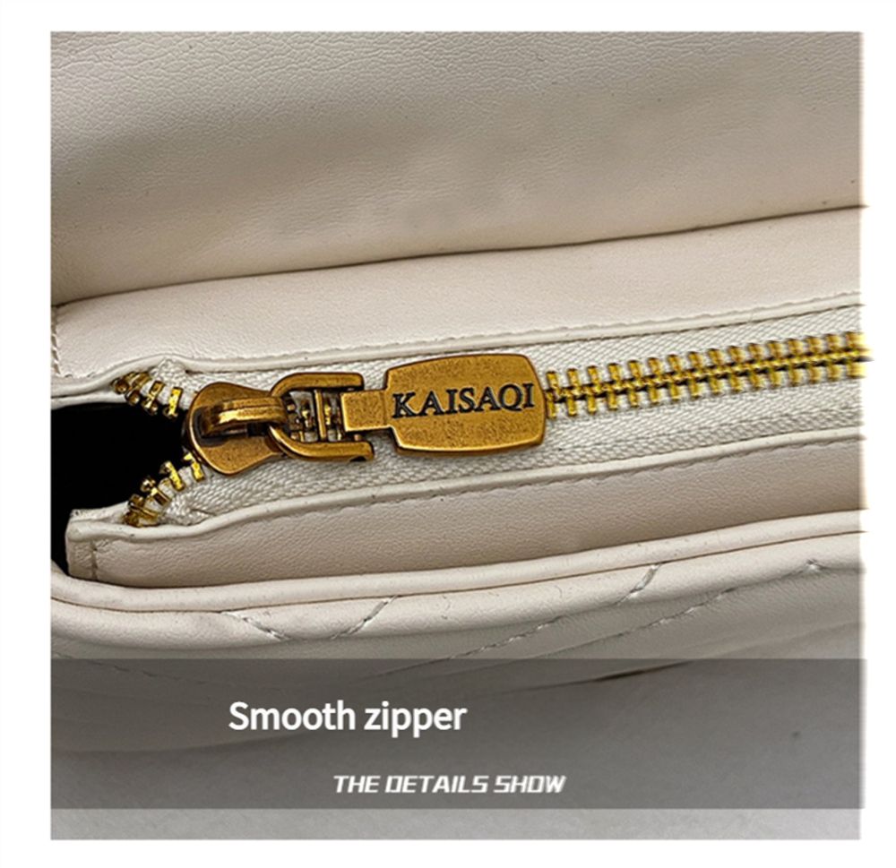 2025 new high-end texture PU chain bag, casual, fashionable, luxurious design, versatile, portable crossbody single shoulder women's bag