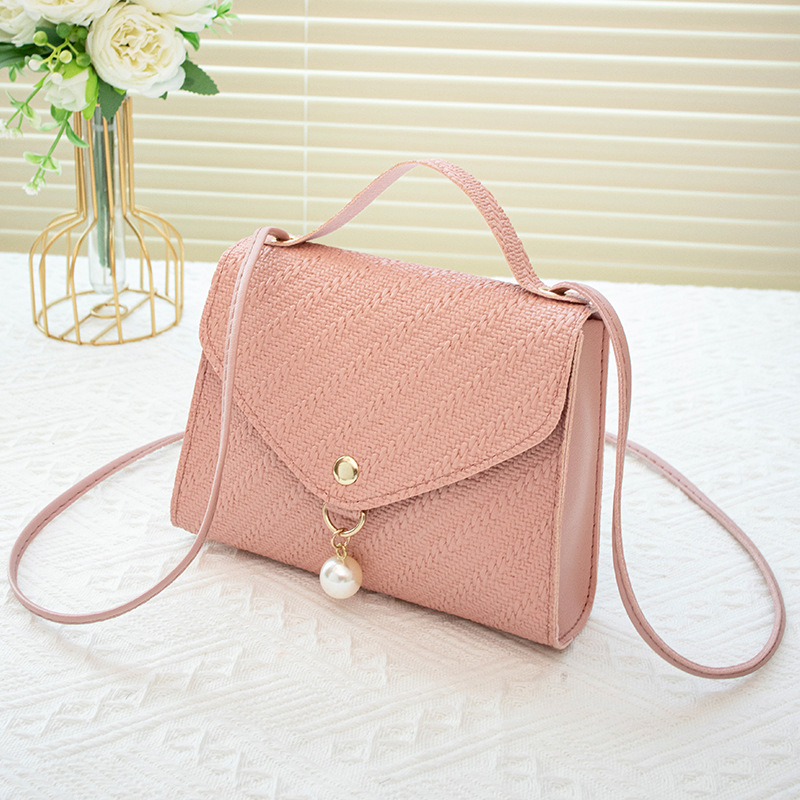 CD-181 Women's Sweet Embossed One Shoulder Cross-body Pearl Bag