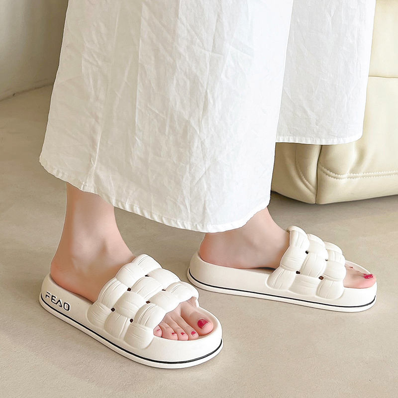 2216 Women Indoor Bubble Simple Home Slippers Shower Light Weight Super Soft Slipper Sandals