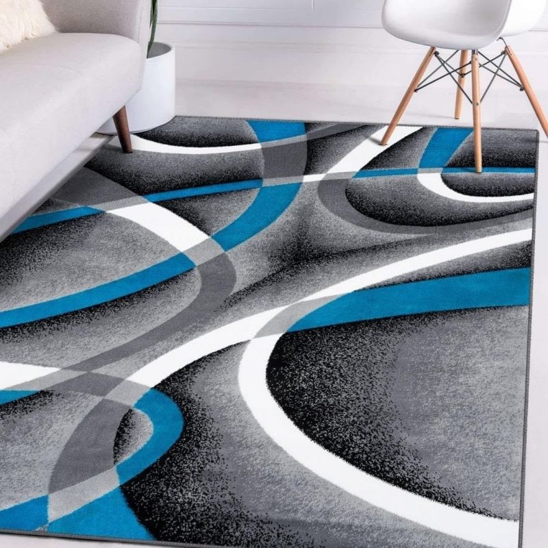 Carpet Line resistant abstract carpet, living room sofa coffee table mat, easy to clean floor mat 40*60cm,50*80cm,60*90cm Household items