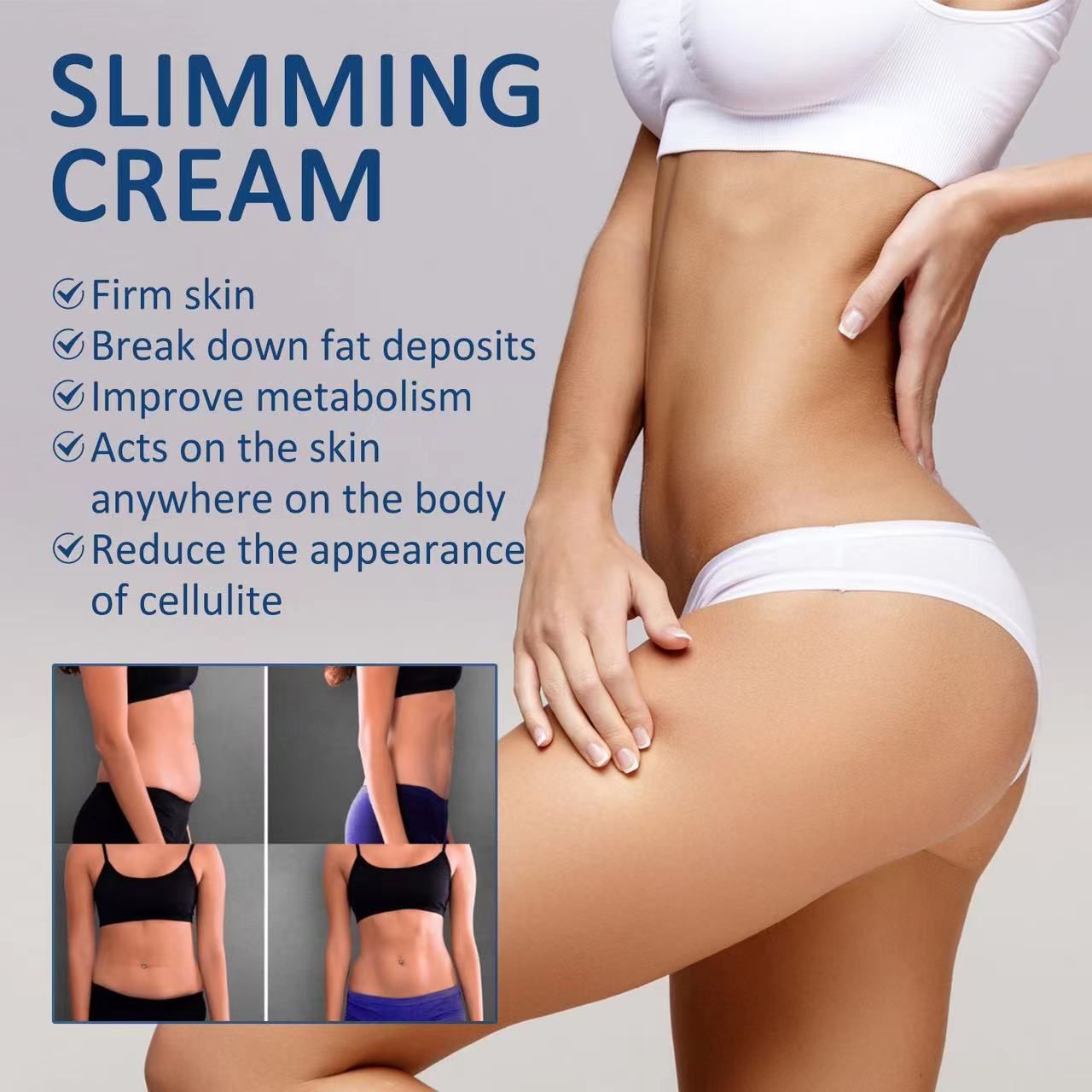 Slimming Cream Fat Burning Full Body Sculpting Man 7 Days Powerful Weight Loss Woman Fast Belly