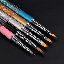 Cross border hot selling nail art pen set of 5 flower drawing line pens, crystal carving pens, nail art phototherapy pens, nail art tools