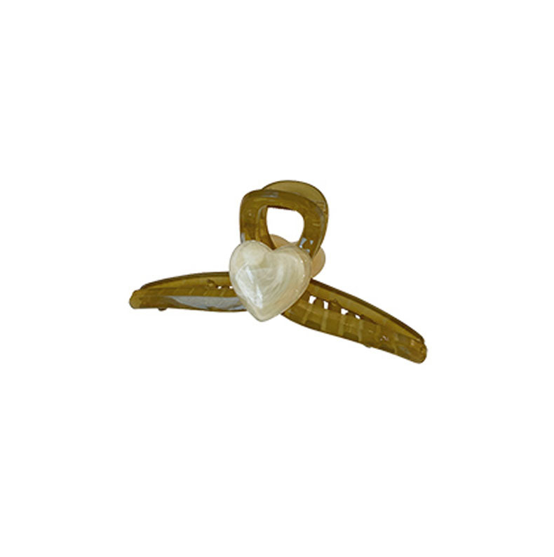 candy-colored large chin clip heart-shaped trim hold cute hairpins for women and girls strongly
