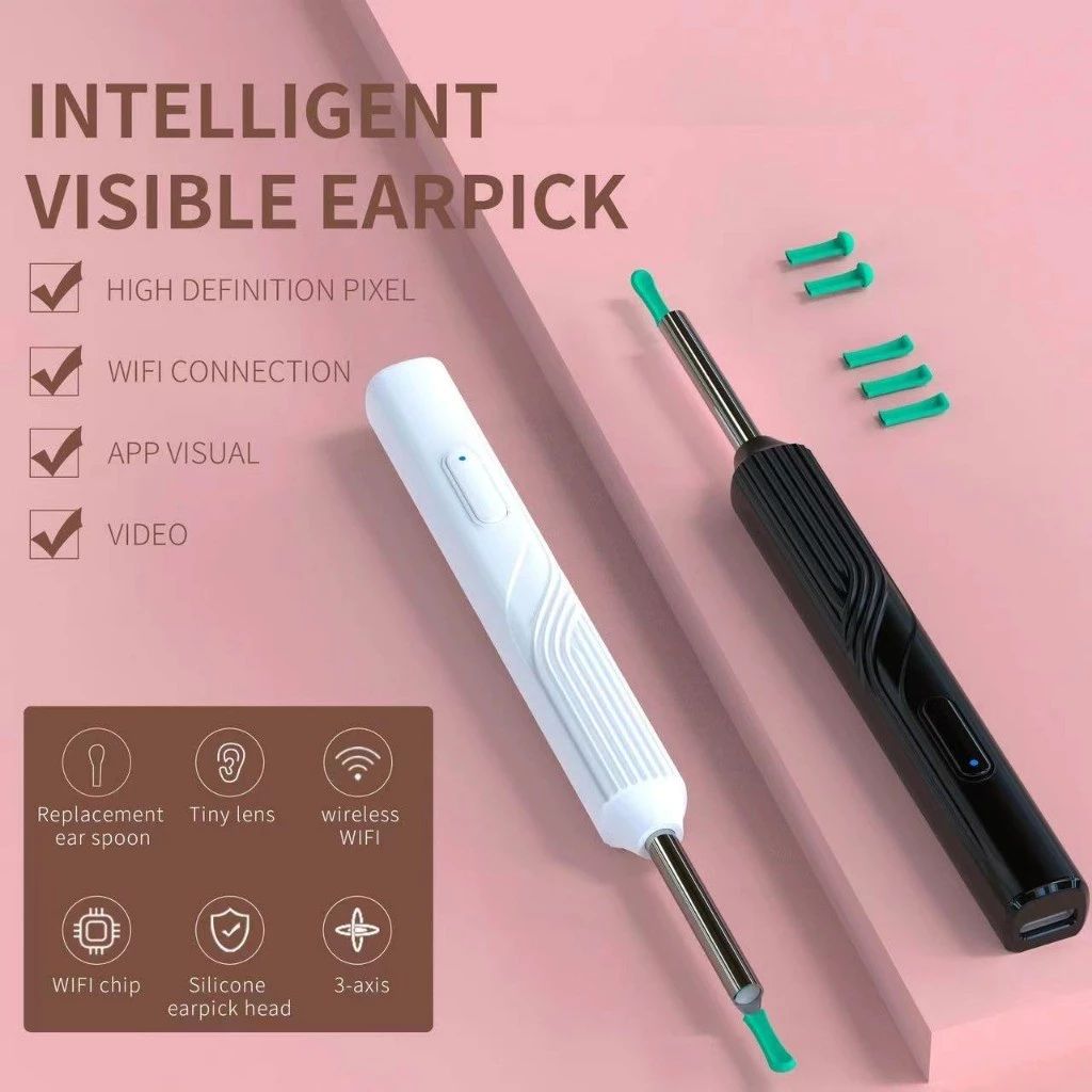 Smart Visual Earpick With Camera For Baby Adult Otoscope Endoscope Camera for Android IOS Earwax Removal