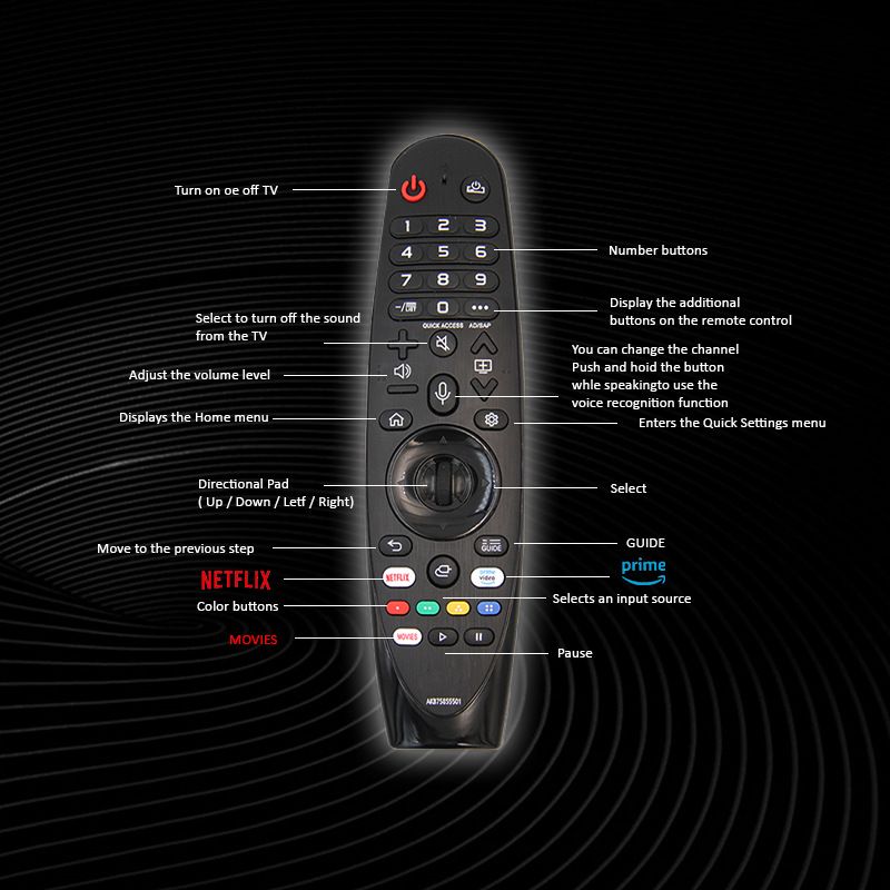 Suitable for LG MR20 21 GA Bluetooth Voice TV Remote Control