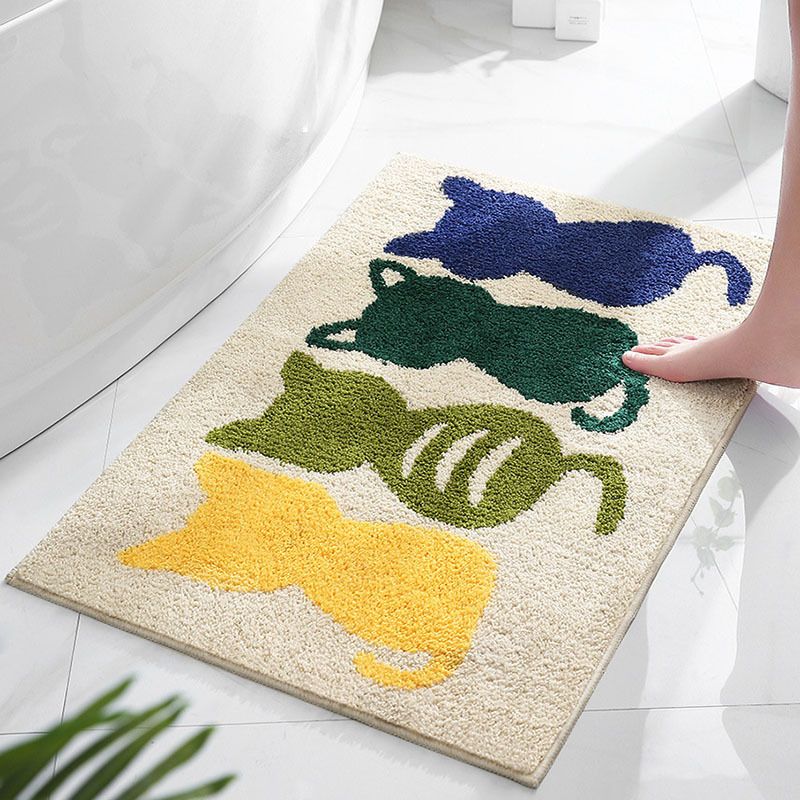 Non-slip floor mats and floor mats entering the door simple household bedroom carpet cartoon bathroom toilet water absorption