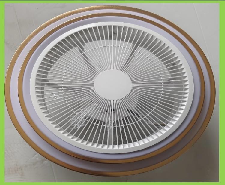 LED Flush Mount Ceiling Fan with Light & Remote Control for Bedroom Living Room