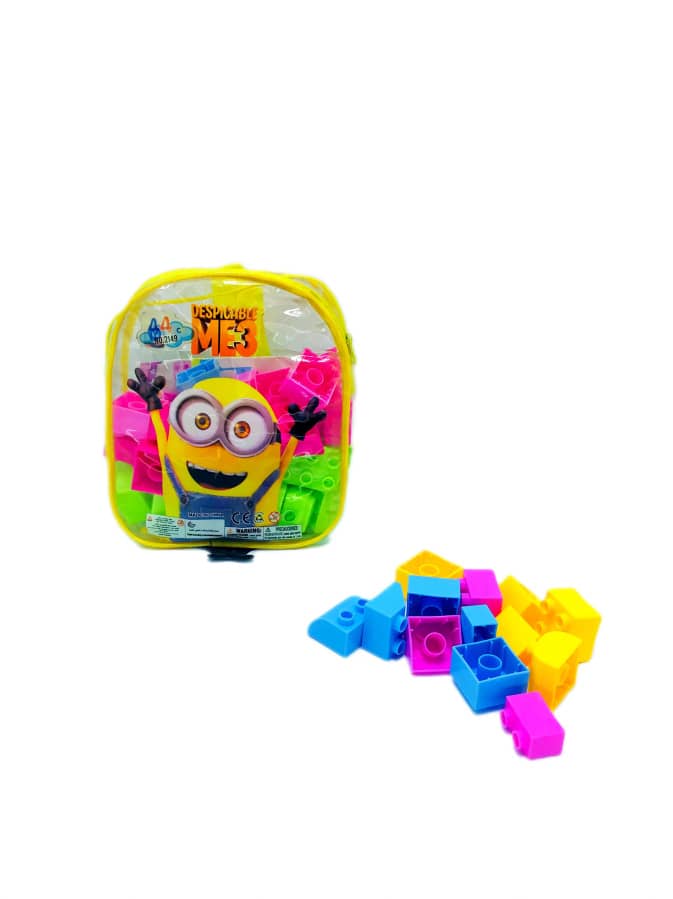 Multi-Colour Building Blocks Pack For Kids Playing In Durable Plastic - Despicable ME3 Characte