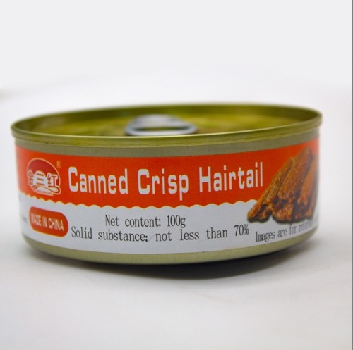 Canned Crisp Hairtail -100g With 70% Solid Substance