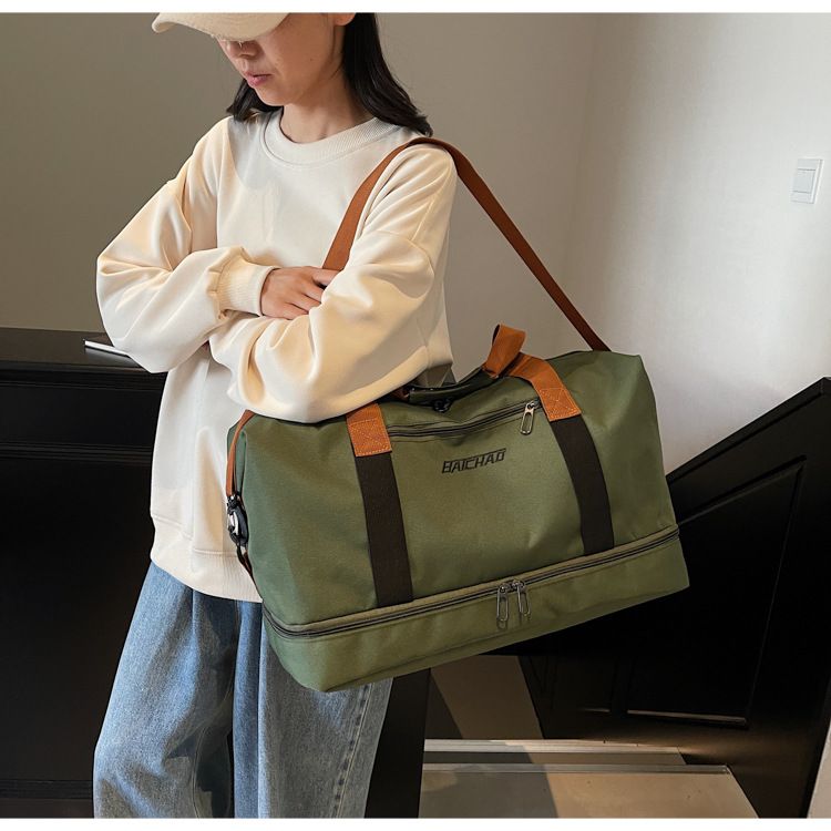 New yoga fitness bag, short-distance business trip large-capacity luggage storage bag, waterproof independent shoe compartment travel bag