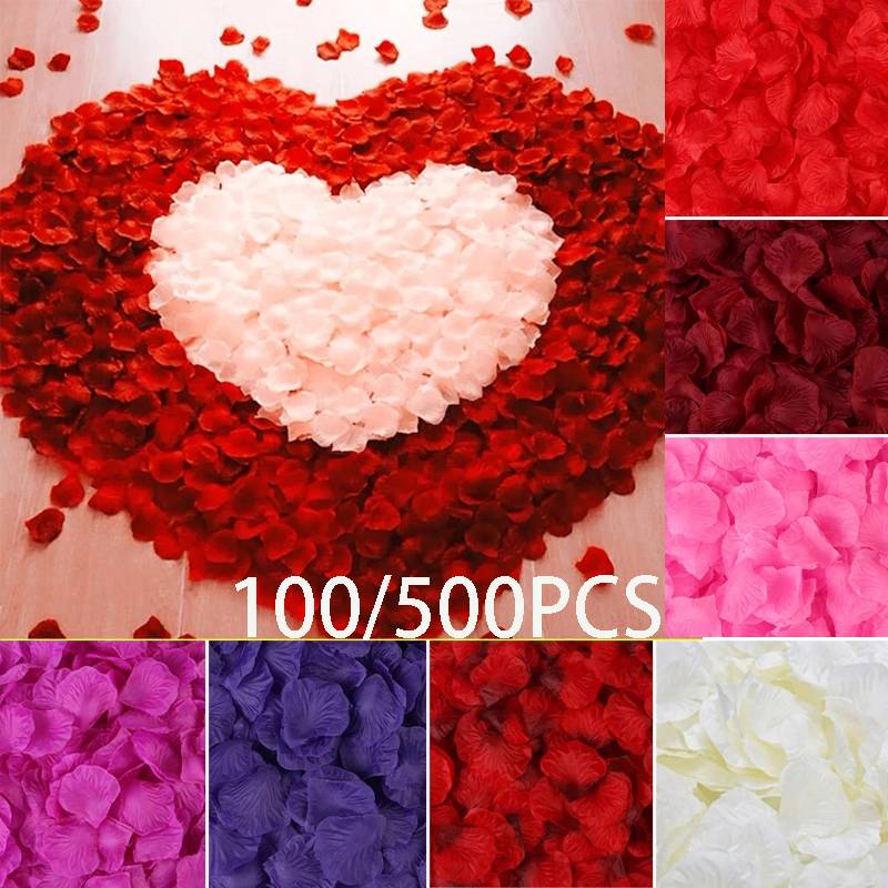 HBDZ 1000pcs Silk Artificial Flower Rose Petals Wedding Party Decorations
