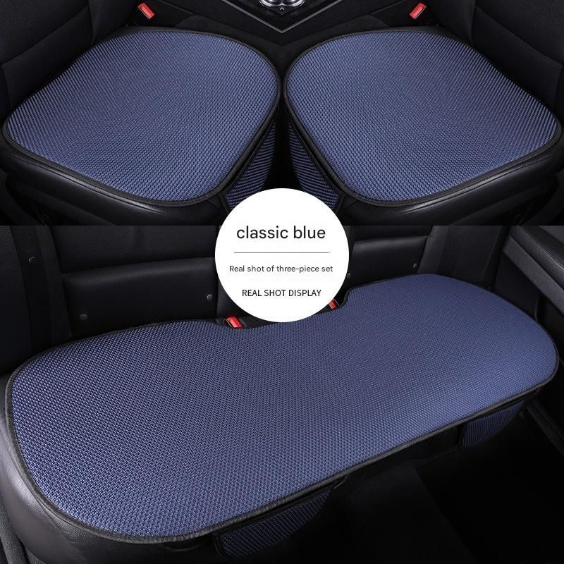 New Ice Silk Car Seat Cushion Three-piece Set Summer Cooling Pad Single Piece No Backrest Breathable Auto Seat Mat for Car Interior
