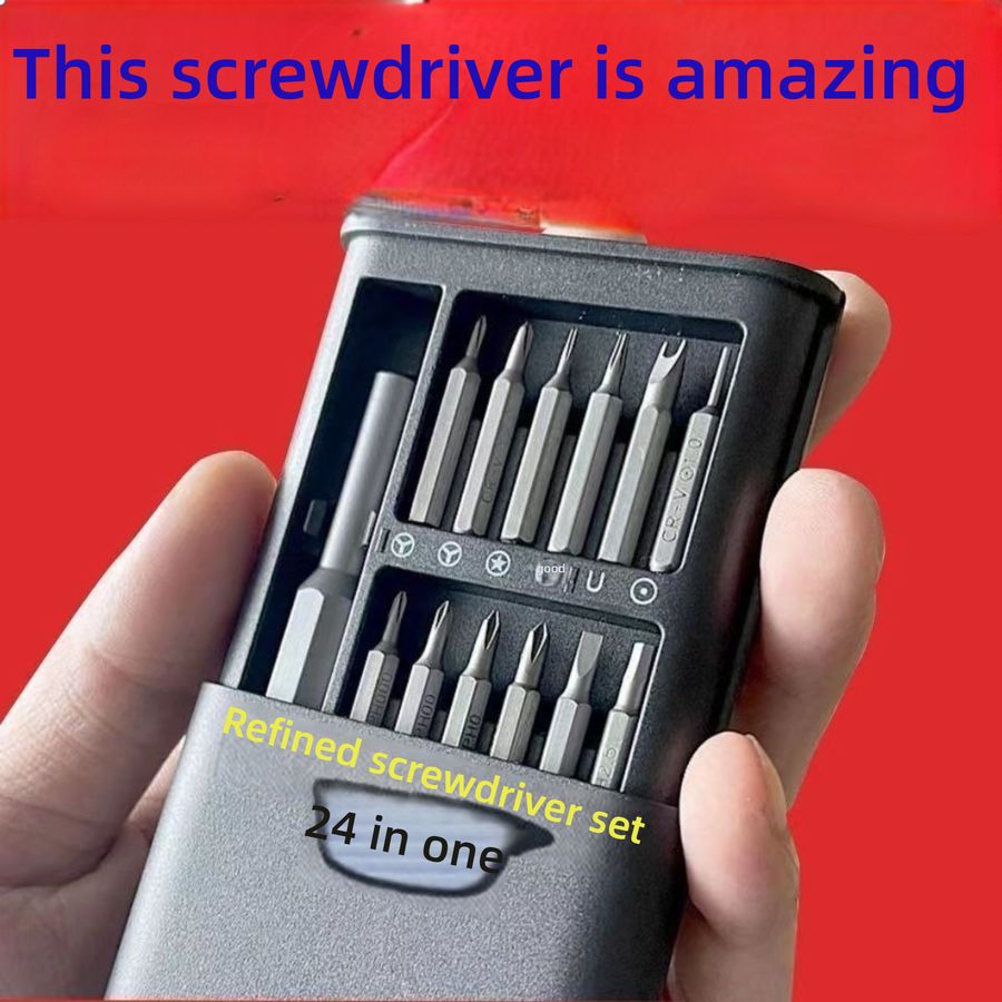 New Upgrade [25 Piece Set] Precision Screwdriver Set Multi functional Computer, Phone, Tablet, Watch Repair Tool Refinement Set 24 in One
