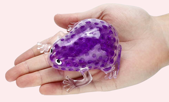 Small Cute Frog Water Bead Filled Squeeze Squishy Stress Ball Sensory Fidget Toy