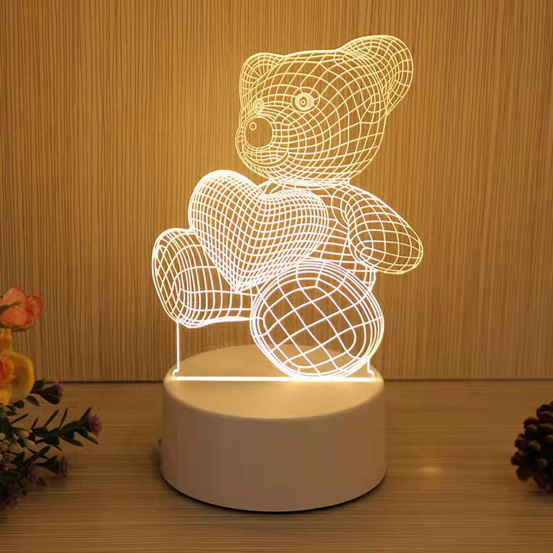 3D LE3D gift night light, birthday gift, room decoration light, bedside atmosphere light. . 