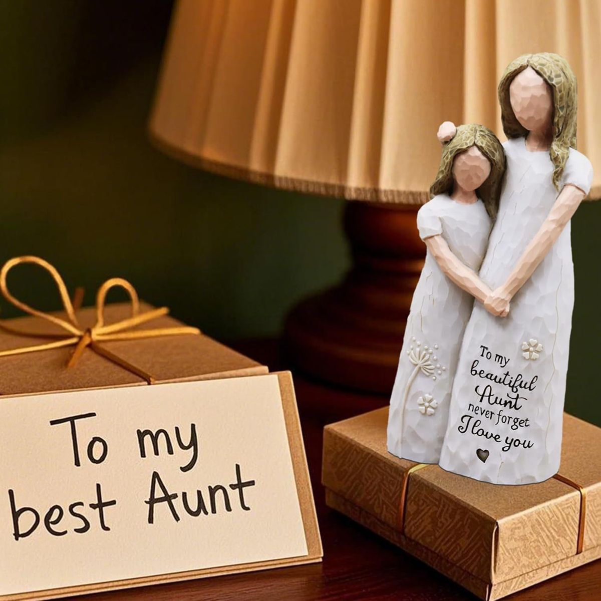 Gift for Aunt Mother's Day Gift Girl Statue Home Decor Hand drawn Decoration Gift