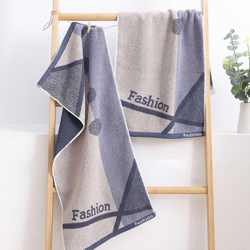 021 Letter Dark Towel Soft and Absorbent Face Wash Towel