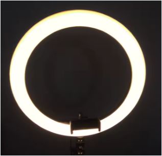 LJJ RING FILL LIGHT,Extendable, LED Circle Lights with Phone Holder for Live Stream/Makeup/YouTube Video/TikTok, Compatible with All Phones