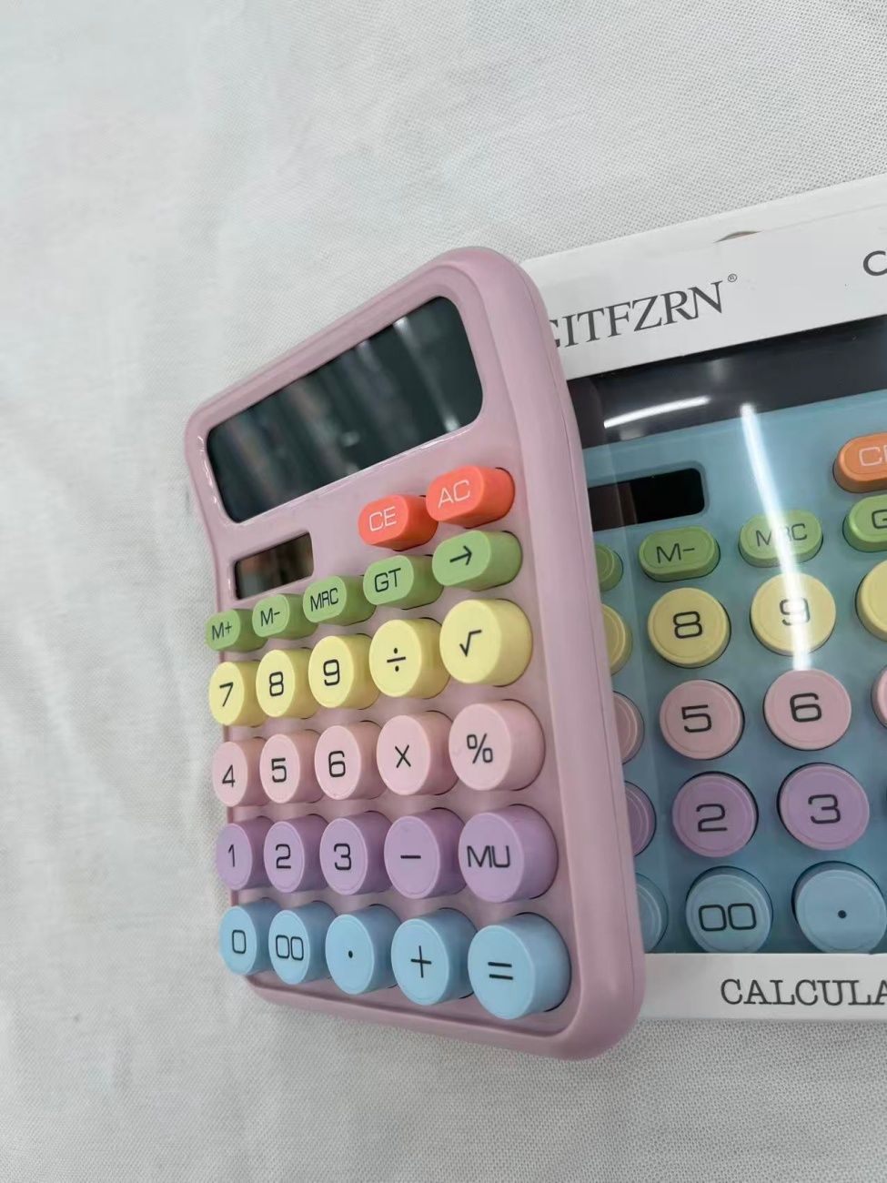 Dopamine Gradient Stylish Calculator High-Value Large Display Portable Math Calculating Machine for College Students Office Accounting Daily Use