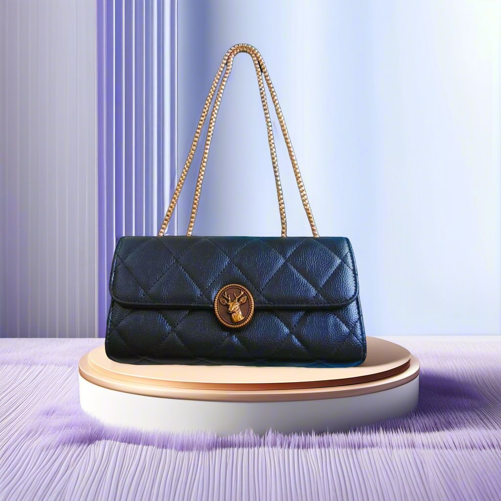 Quilted Crossbody Bags  Leather Clutch Purses Women's Shoulder Handbags With Chain