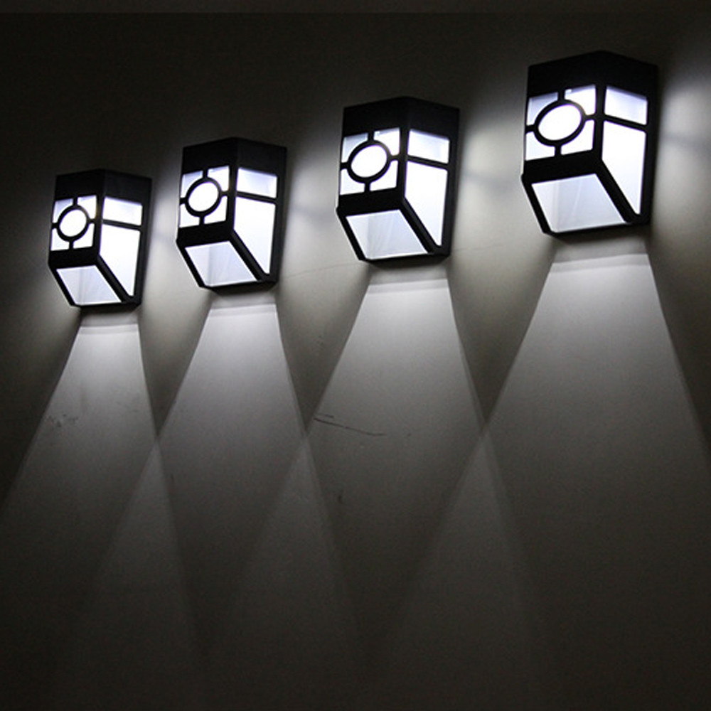 LED Solar Lights Path Stair Outdoor Light Step Lamp Garden Yard Fence Wall Landscape Lamp Solar Light Outdoor Nightlight