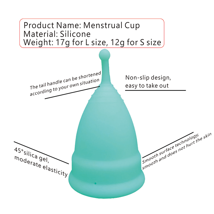 Menstrual Cup Silicone Women's Menstrual Cup Aunt Menstrual Cup Girls' Private Parts Menstrual Period Supplies Sanitary Napkins