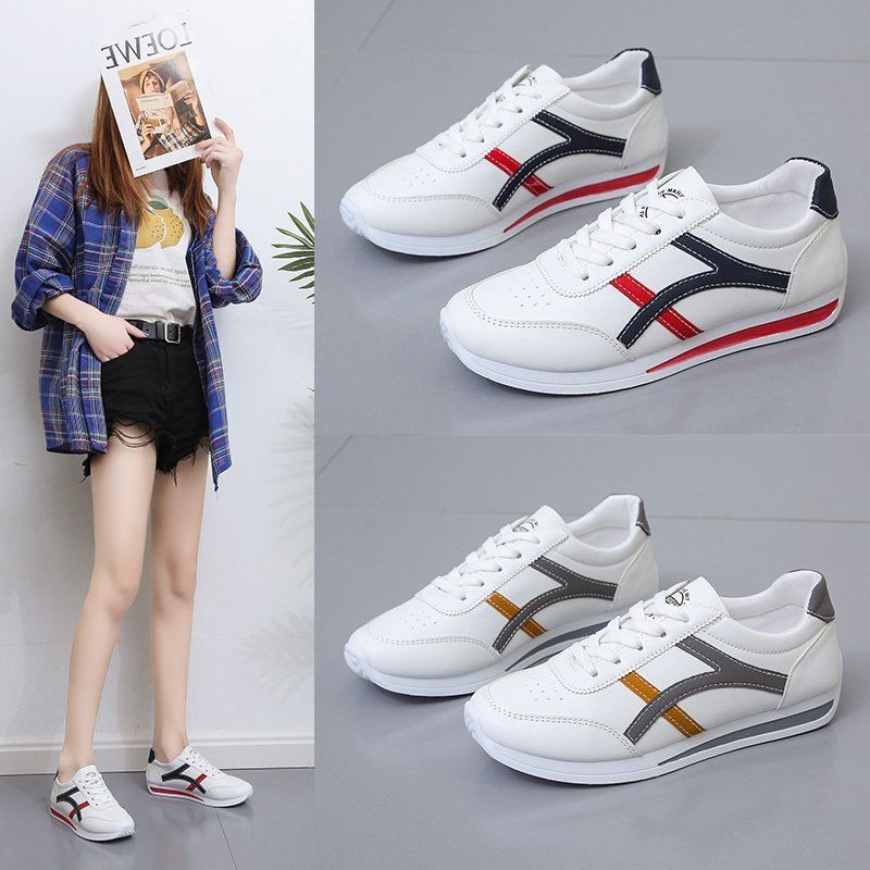 A01 Women's Autumn New Versatile Outdoor Sports Tennis Shoes Casual Flat Sole Board Shoes