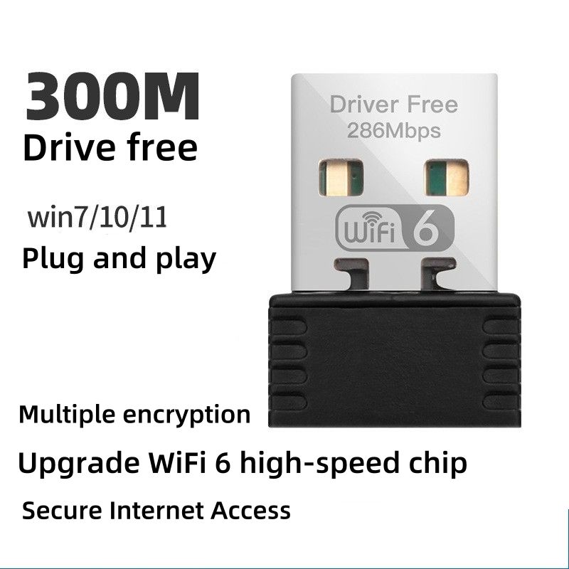 Wireless network card 150M driver free USB desktop computer laptop WiFi transmitter receiver CRRSHOP 300M USB wireless network card