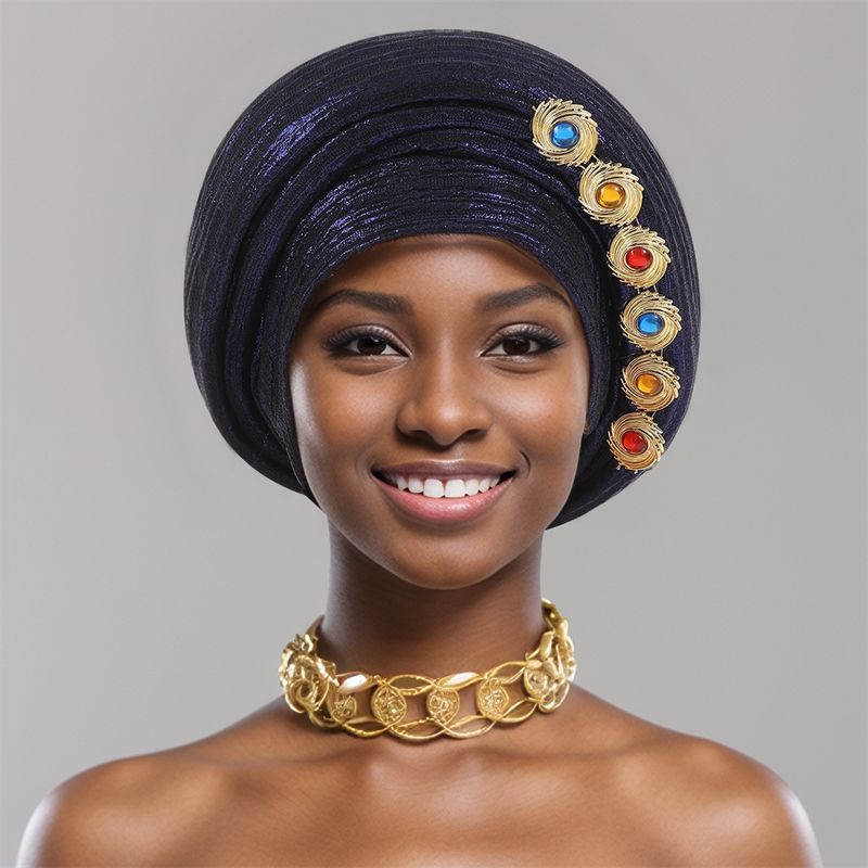 846817273132 Women Hats Headscarf For Fashion Nigerian Weddings Hat Woman Head Band Ladies Headband Lady Head Scarf Cap