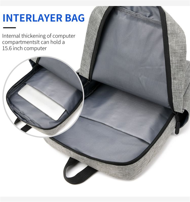 Business laptop backpack-Fashion backpack new simple backpack men's and women's leisure business computer bag Southeast Asia supply