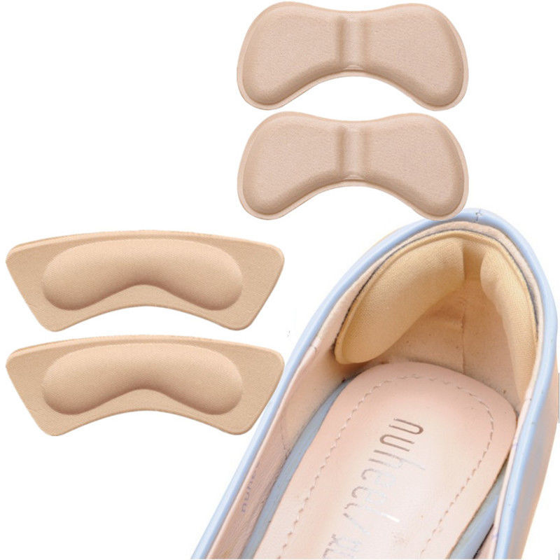 [Anti-Wear Foot Adjustment Shoe Size] Thick 4D Sponge Heel Stick Anti-Dropping Heel High Heels Half Size Pad