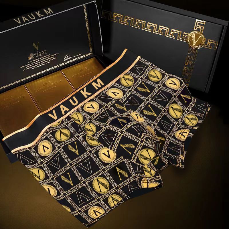 3 pcs Men's Underwear Men's Boxer Briefs Summer Breathable Comfortable Plus Size Antibacterial Men's Flat Corner Shorts