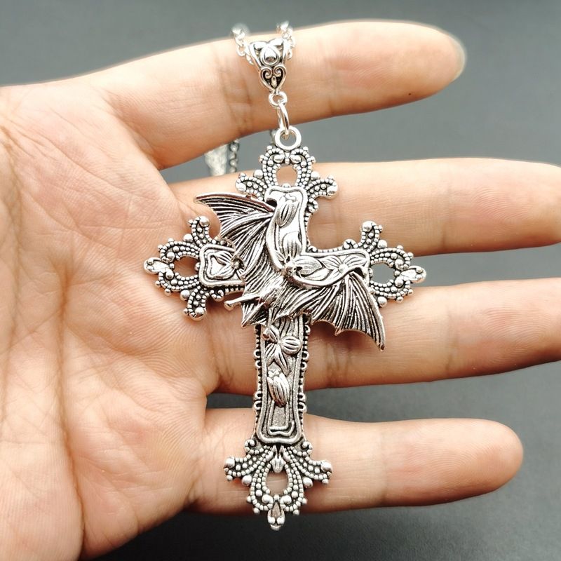 Necklace Cross decoration, pendant necklace，Butterfly Skull Pendant Chain