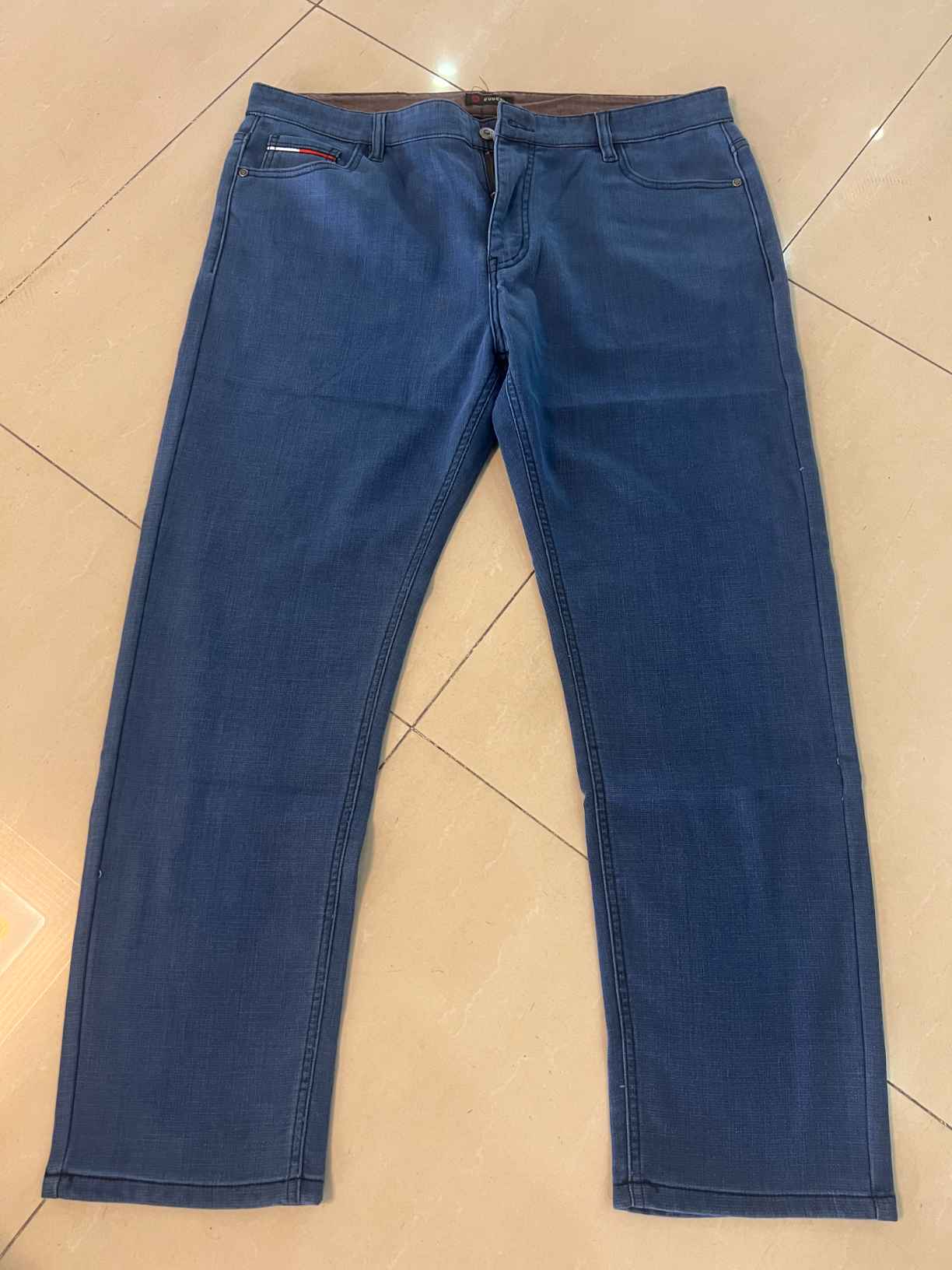 Denim trousers Men's Stretch jeans Straight Leg Business loose large U038-2