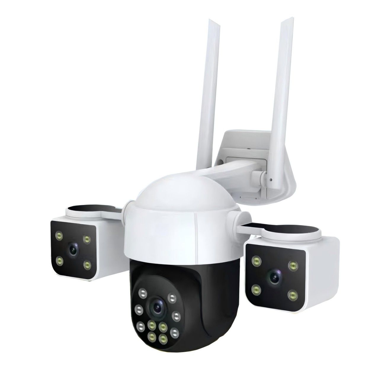 2K Security Camera Indoor-360 Cameras for Home Security and One-Tap Call, Elderly/Cat/Baby/Nanny, Motion Alert, Intelligent Tracking, 2.4GHz WiFi Only, Work with Alexa/Google Home