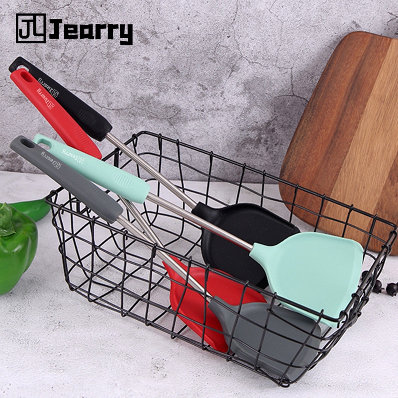 Silicone Turner non stick special spatula high temperature resistant cooking spatula household food grade silica gel spatula cooking utensils