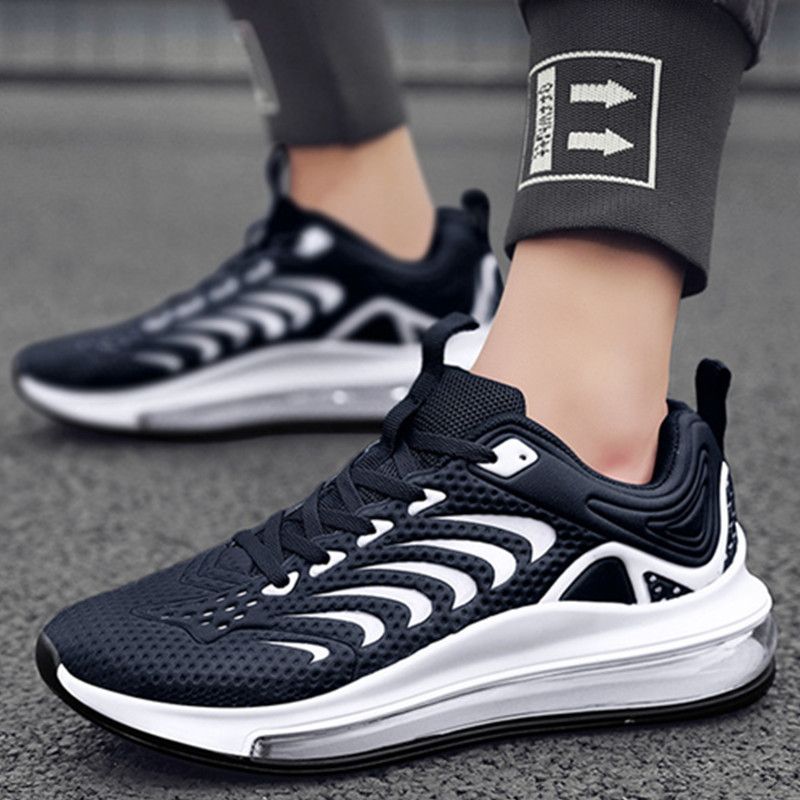 New casual men's shoes trend Breathable comfortable fashion casual shoes mesh air cushion men's running sneakers zm-7300