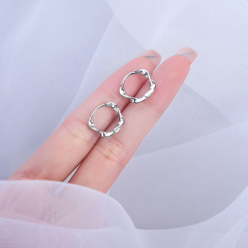 H414-H415 Women's Simple Mobius Earrings Jewelry Gift