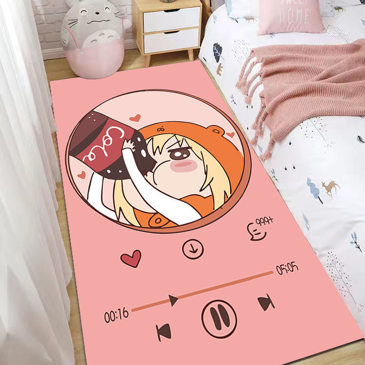 Cartoon carpet bedroom bedside carpet full pavement home cute room girl heart dirty living room entrance mat non-slip