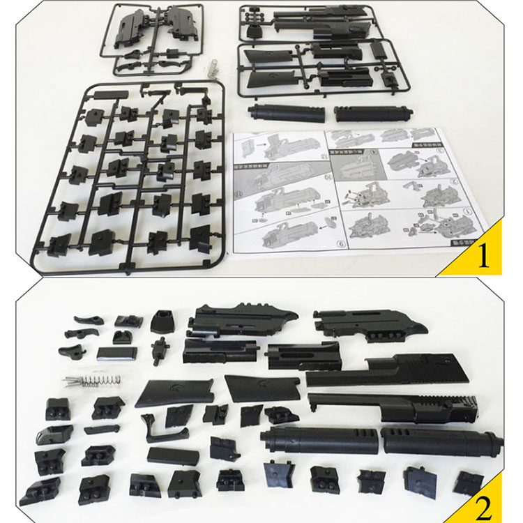 New Assembly Toy Gun Building Blocks Pistol Rifle DIY 3D Miniature Model Plastic Gift for Boy Kids