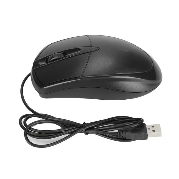 Carpo Durable USB Wired Mouse - Black