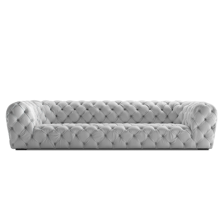 FFLRS024 Nordic Designer Modern Luxury Italian Flannel Fabric Lazy Sofa for Home Living Room