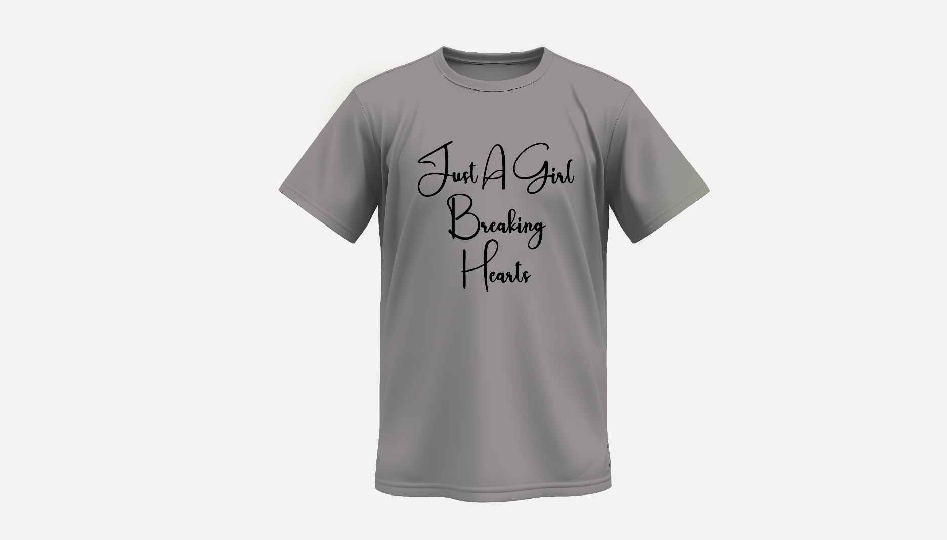 Women's printed short sleeveGrey
