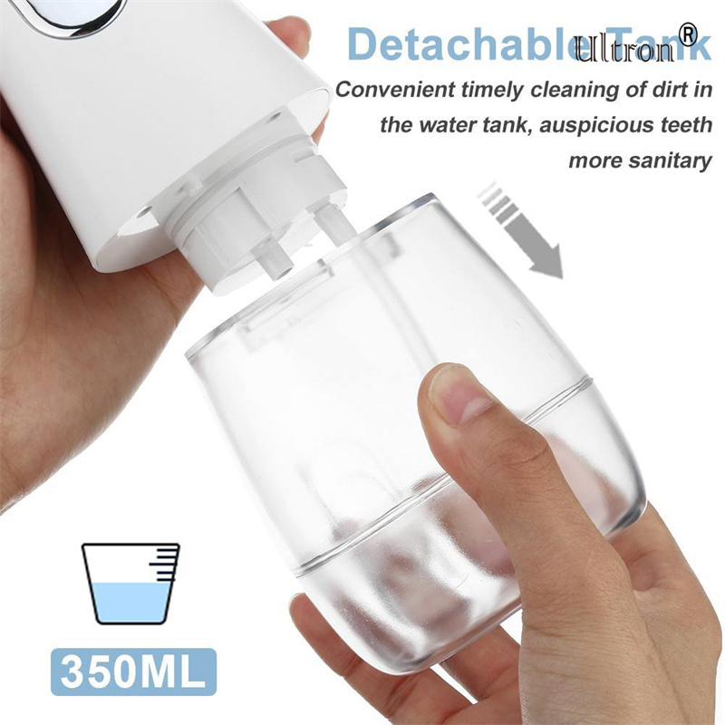 Ultron Portable Oral Irrigator Water Flosser Dental Water Jet Tools Pick Cleaning Teeth 300ML 5 Nozzles Mouth Washing Machine Floss