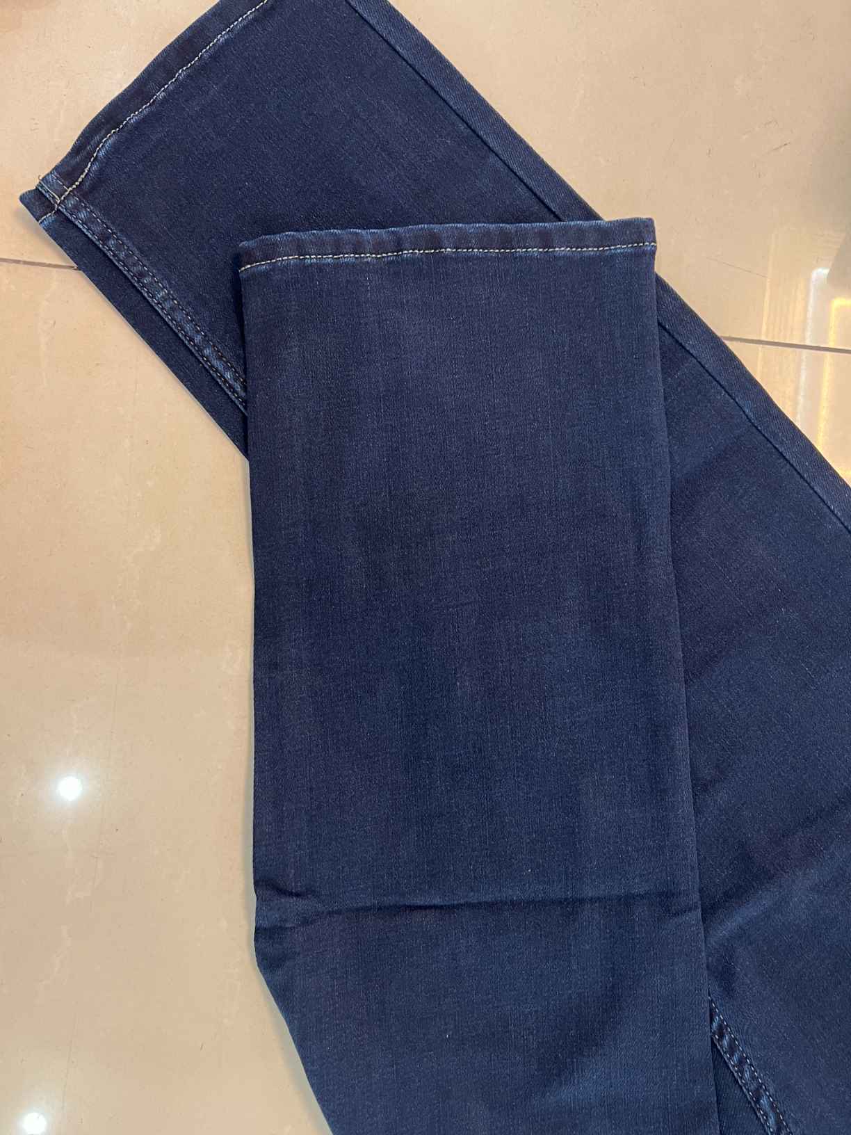 2022 Spring Autumn Men's Smart Jeans Business Fashion Straight Regular Blue Stretch Denim Trousers Classic  U012-1