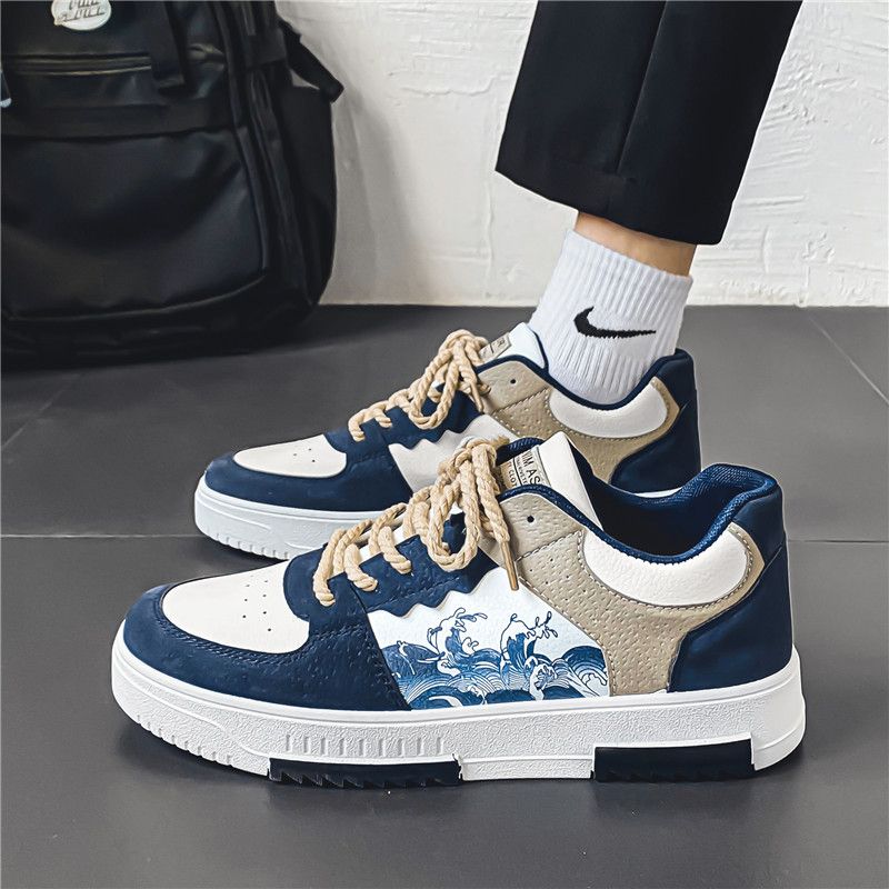 Men's shoes Spring 2024 new breathable little white shoes Korean version of the trend all match shoes men's wear sports casual shoes F08