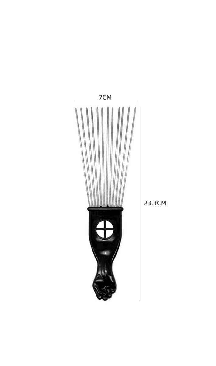 P3030 Wide Tooth Afro Pick for Men, Hair pick for Curly Hair for Women, Lift Pick Comb Tool for Wig Braid Detangle, Hair Styling