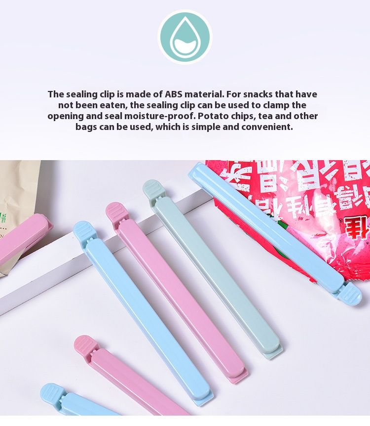 AUNONT Snack Clip Dustproof Moistureproof Sealer Food Freshness Sealing Clip Large Snack Sealing Clip